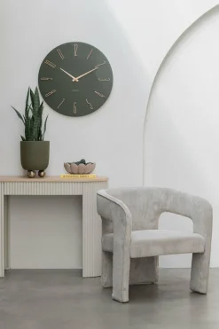 Karlsson Wandklok Esmerado groot luxury groen Discount