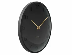 Karlsson Wandklok Fuerte Dome zwart Outlet
