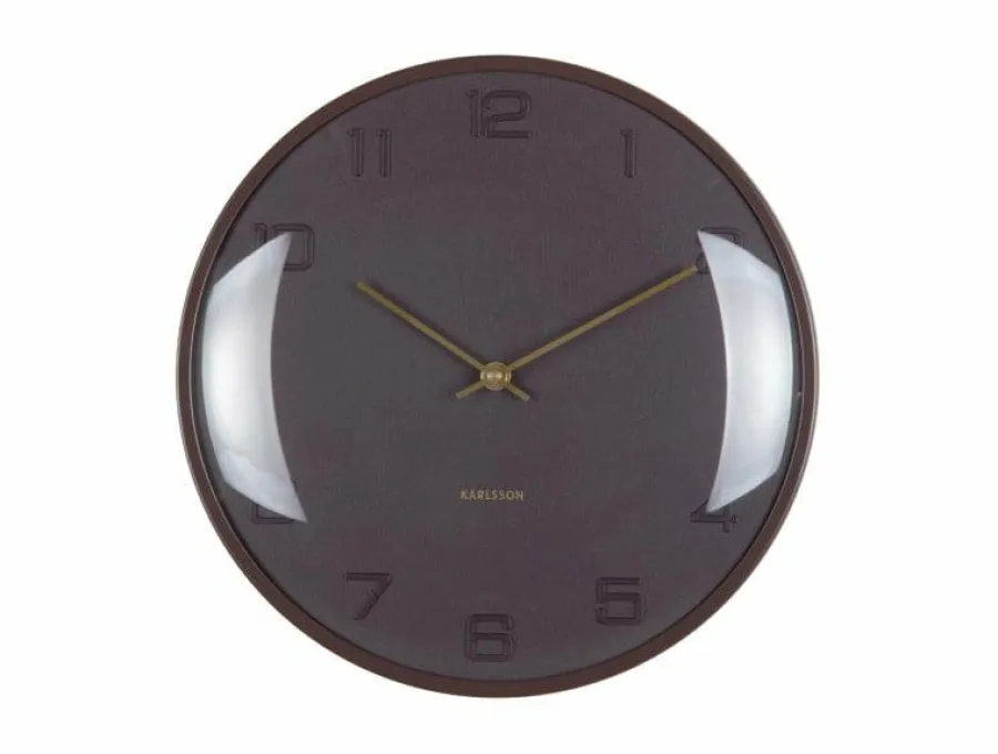 Karlsson Wandklok Fuerte Dome bruin Sale