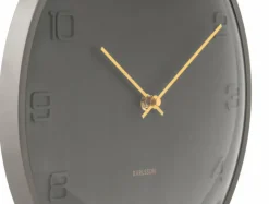 Karlsson Wandklok Fuerte Dome klei grijs Clearance
