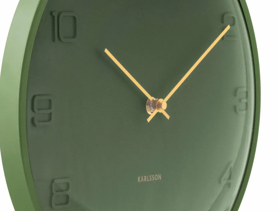 Karlsson Wandklok Fuerte Dome luxury groen Hot