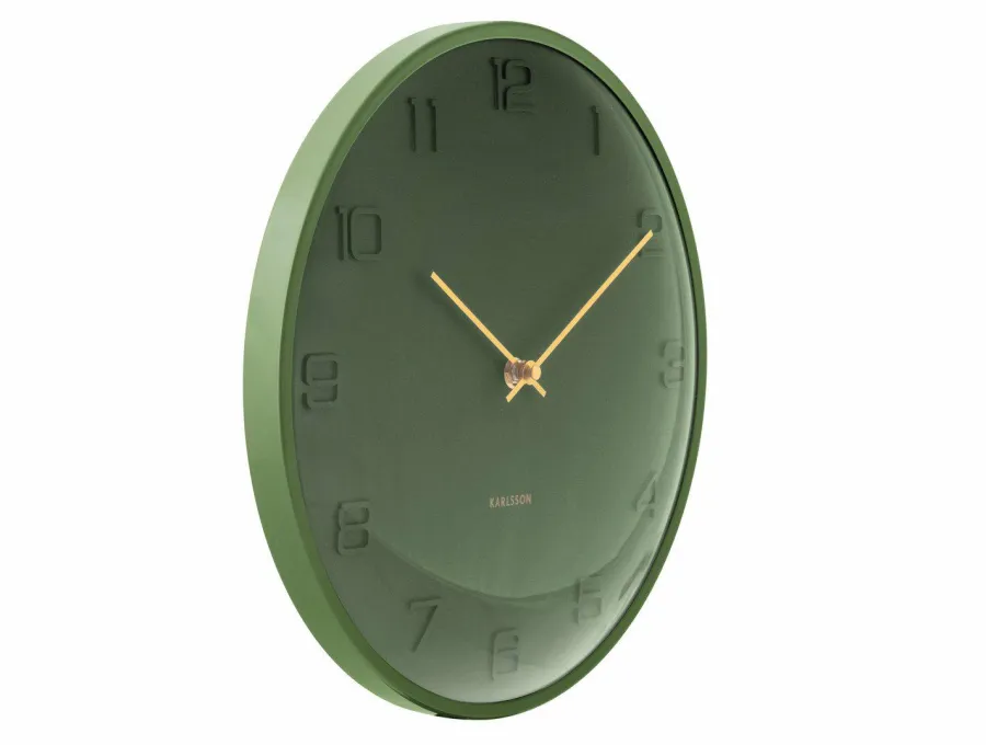 Karlsson Wandklok Fuerte Dome luxury groen Hot
