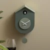 Karlsson Wandklok Grato Cuckoo jungle groen met grijs jade Sale