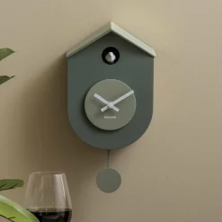 Karlsson Wandklok Grato Cuckoo jungle groen met grijs jade Sale