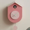 Karlsson Wandklok Grato Cuckoo tan rose met zachtroze Clearance