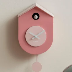 Karlsson Wandklok Grato Cuckoo tan rose met zachtroze Clearance