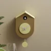 Karlsson Wandklok Grato Cuckoo ochre geel met zacht geel Online