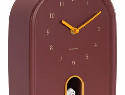 Karlsson Wandklok Modern Doggy burgundy rood Online
