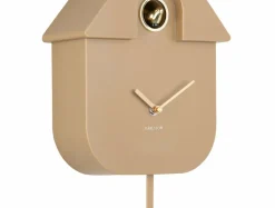 Karlsson Wandklok Modern Cuckoo Oro mocca bruin Online