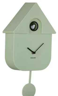 Karlsson Wandklok Modern Cuckoo ABS zacht groen Clearance