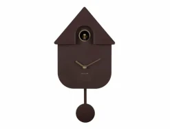 Karlsson Wandklok Modern Cuckoo Oro Earth bruin Discount