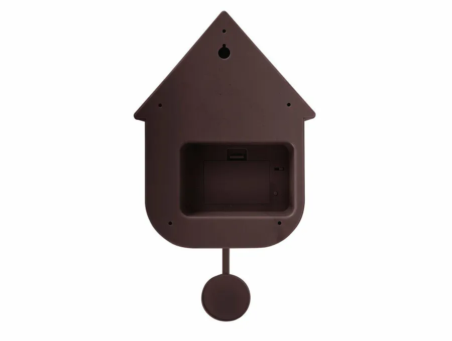 Karlsson Wandklok Modern Cuckoo Oro Earth bruin Discount