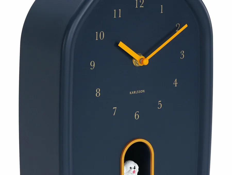Karlsson Wandklok Modern Doggy donkerblauw New
