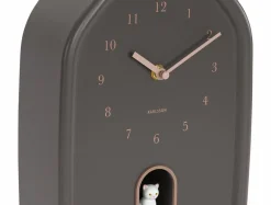 Karlsson Wandklok Modern Kitty bruin Best