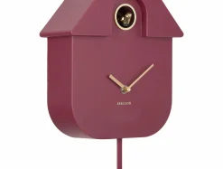 Karlsson Wandklok Modern Cuckoo Oro Mauve Sale