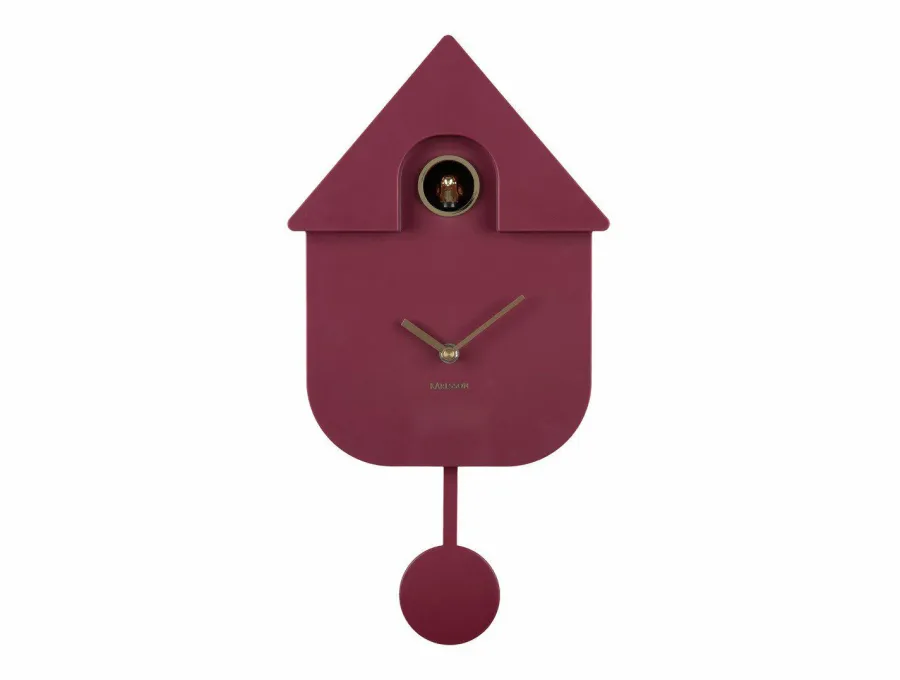 Karlsson Wandklok Modern Cuckoo Oro Mauve Sale