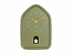 Karlsson Wandklok Modern Doggy luxury groen Discount