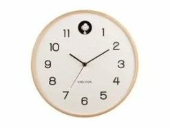 Karlsson Wandklok Natural Cuckoo wit Ø 31.5 cm Discount