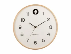 Karlsson Wandklok Natural Cuckoo wit Ø 31.5 cm Discount