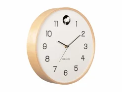 Karlsson Wandklok Natural Cuckoo wit Ø 31.5 cm Discount