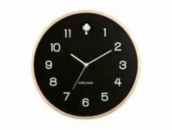 Karlsson Wandklok Natural Cuckoo zwart Ø 31.5 cm