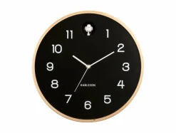 Karlsson Wandklok Natural Cuckoo zwart Ø 31.5 cm