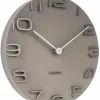 Karlsson Wandklok On The Edge grey Ø 42 Outlet