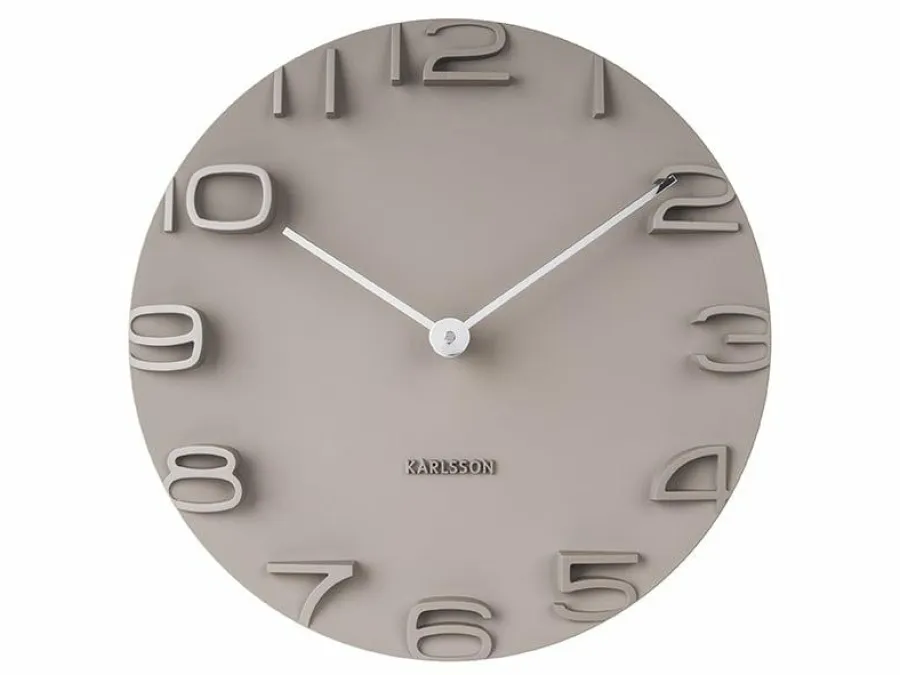 Karlsson Wandklok On The Edge grey Ø 42 Outlet