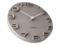 Karlsson Wandklok On The Edge grey Ø 42 Outlet
