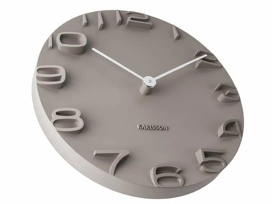 Karlsson Wandklok On The Edge grey Ø 42 Outlet