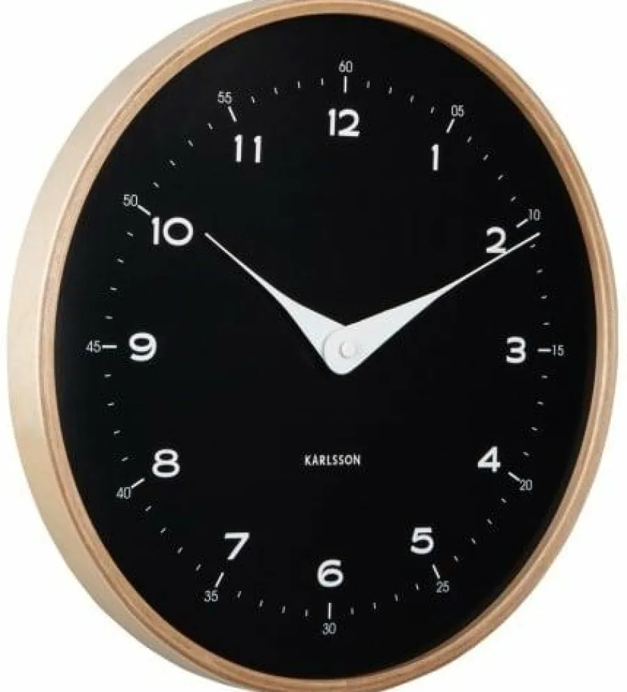 Karlsson Wandklok Osado Dome zwart Best
