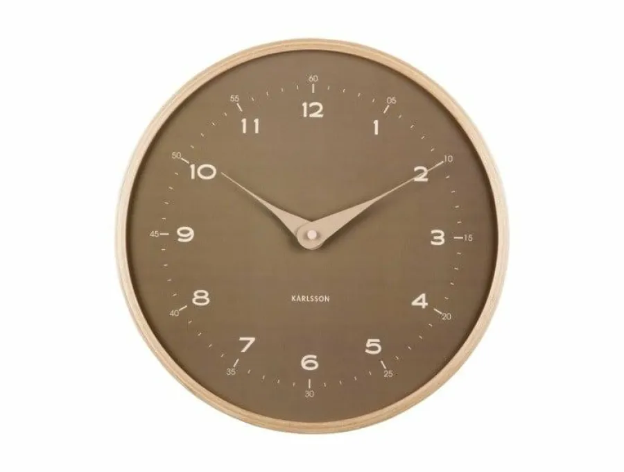 Karlsson Wandklok Osado Dome mosgroen New