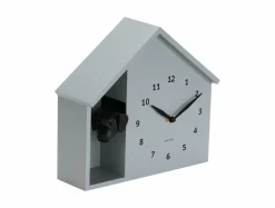 Karlsson Wandklok Peeking Doggy muisgrijs Sale