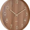 Karlsson Wandklok Pure Large donkerbruin Ø 60 cm Online