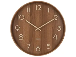 Karlsson Wandklok Pure Large donkerbruin Ø 60 cm Online