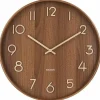 Karlsson Wandklok Pure Medium Dark Wood Ø 40 cm New