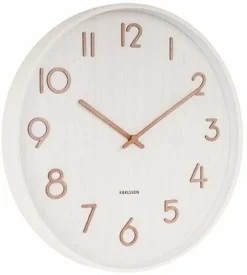 Karlsson Wandklok Pure wit Ø 40 cm Clearance