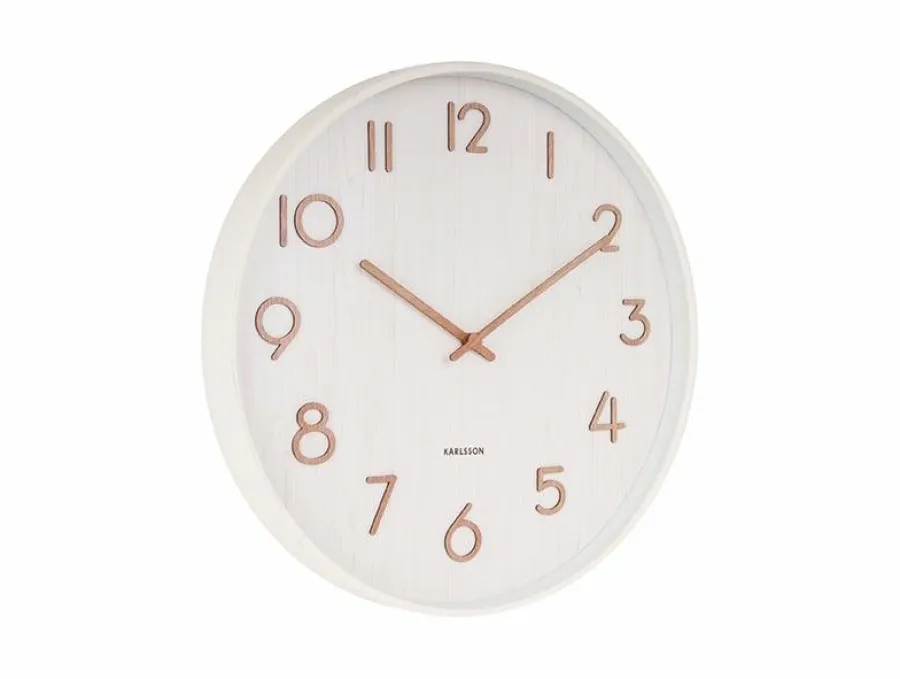 Karlsson Wandklok Pure wit Ø 40 cm Clearance