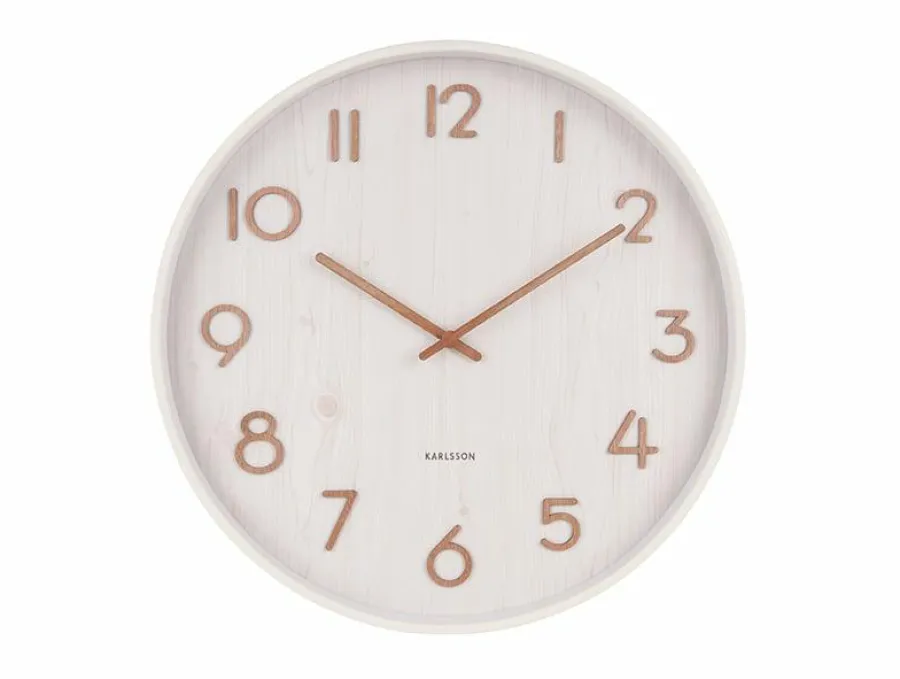 Karlsson Wandklok Pure wit Ø 40 cm Clearance
