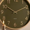 Karlsson Wandklok Pure Wood Grain mosgroen Ø 40 cm Hot