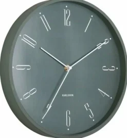 Karlsson Wandklok Regal Numbers jungle groen New