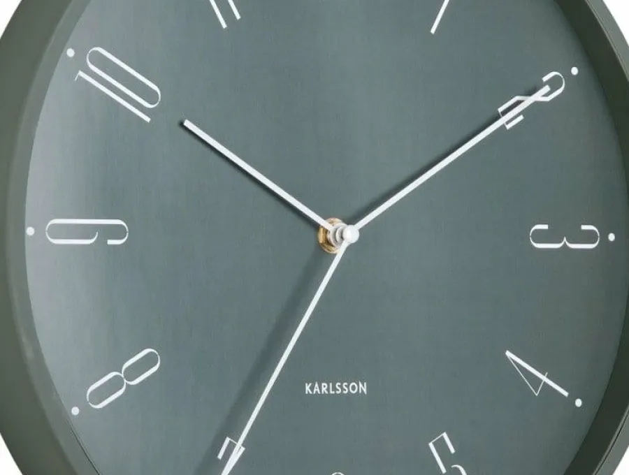 Karlsson Wandklok Regal Numbers jungle groen New