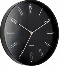 Karlsson Wandklok Regal Numbers zwart Hot