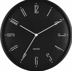 Karlsson Wandklok Regal Numbers zwart Hot