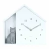 Karlsson Wandklok Sitting Cat wit Sale