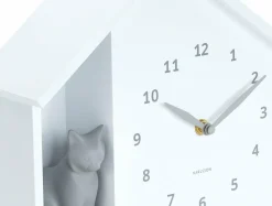 Karlsson Wandklok Sitting Cat wit Sale