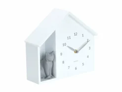 Karlsson Wandklok Sitting Cat wit Sale
