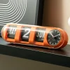 Karlsson Wandklok Tube Flip oranje Outlet
