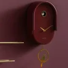 Karlsson Wandklok Tweet burgundy New