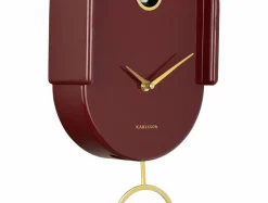 Karlsson Wandklok Tweet burgundy New